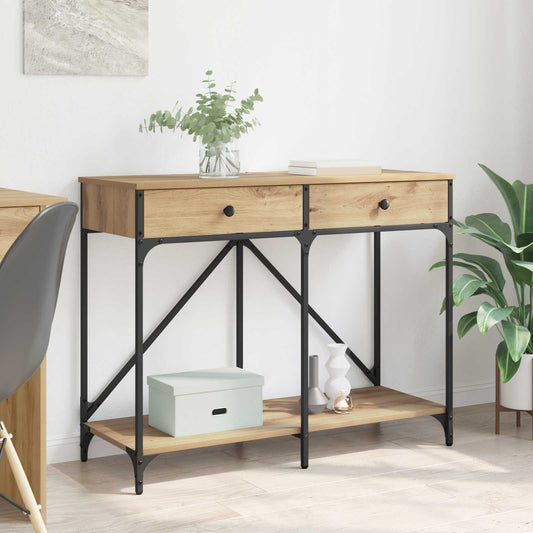 Wandtafel Artisan Eiken 100 x 39 x 78,5 cm Bewerkt hout is nu te koop bij PeponiXL, paradijselijk wonen!