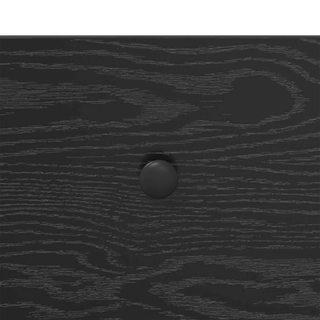 Wandtafel met lade Zwart Eiken 100 x 39 x 78,5 cm Bewerkt hout is nu te koop bij PeponiXL, paradijselijk wonen!