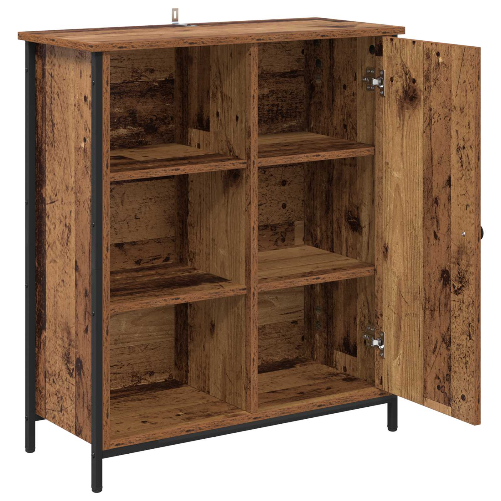 Dressoir Oud Hout 70 x 30 x 80 cm Bewerkt hout is nu te koop bij PeponiXL, paradijselijk wonen!