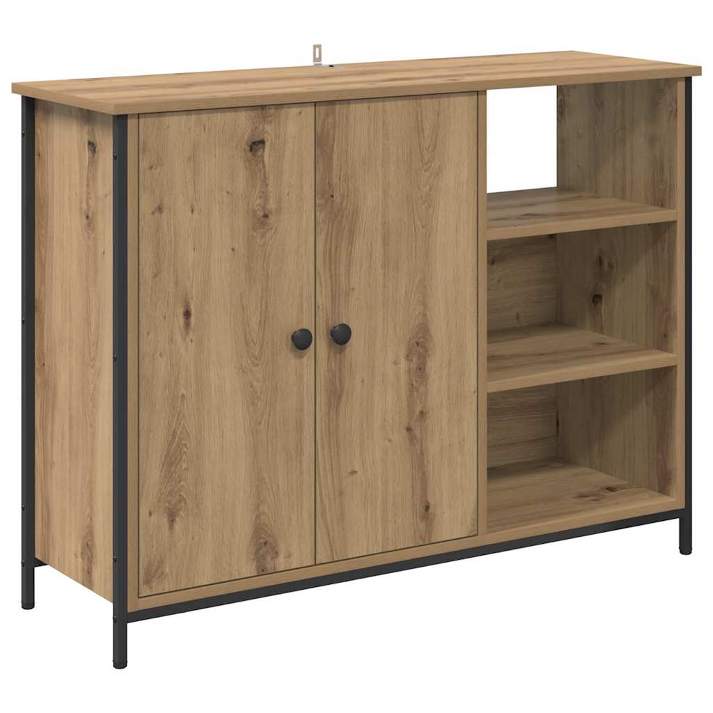 Dressoir Artisan Eiken 100 x 33 x 75 cm Bewerkt hout is nu te koop bij PeponiXL, paradijselijk wonen!