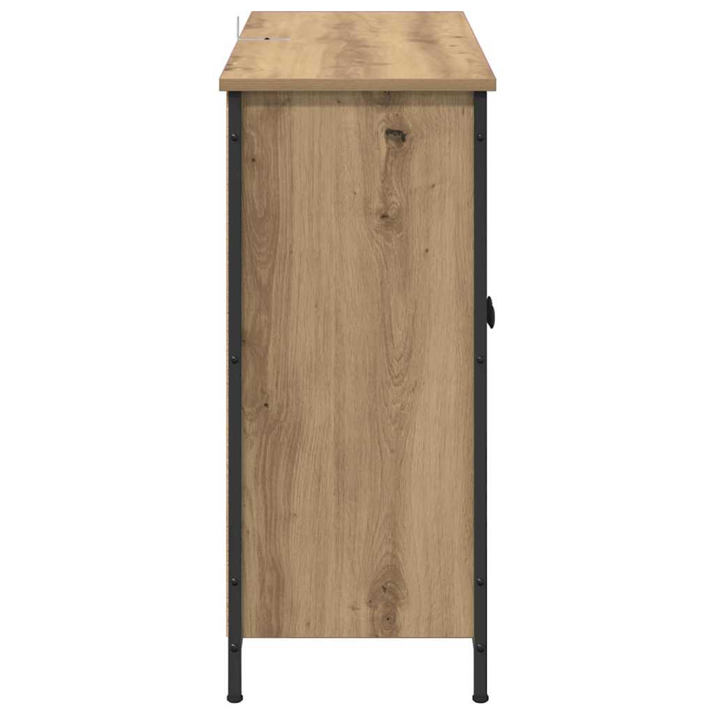 Dressoir Artisan Eiken 100 x 33 x 75 cm Bewerkt hout is nu te koop bij PeponiXL, paradijselijk wonen!