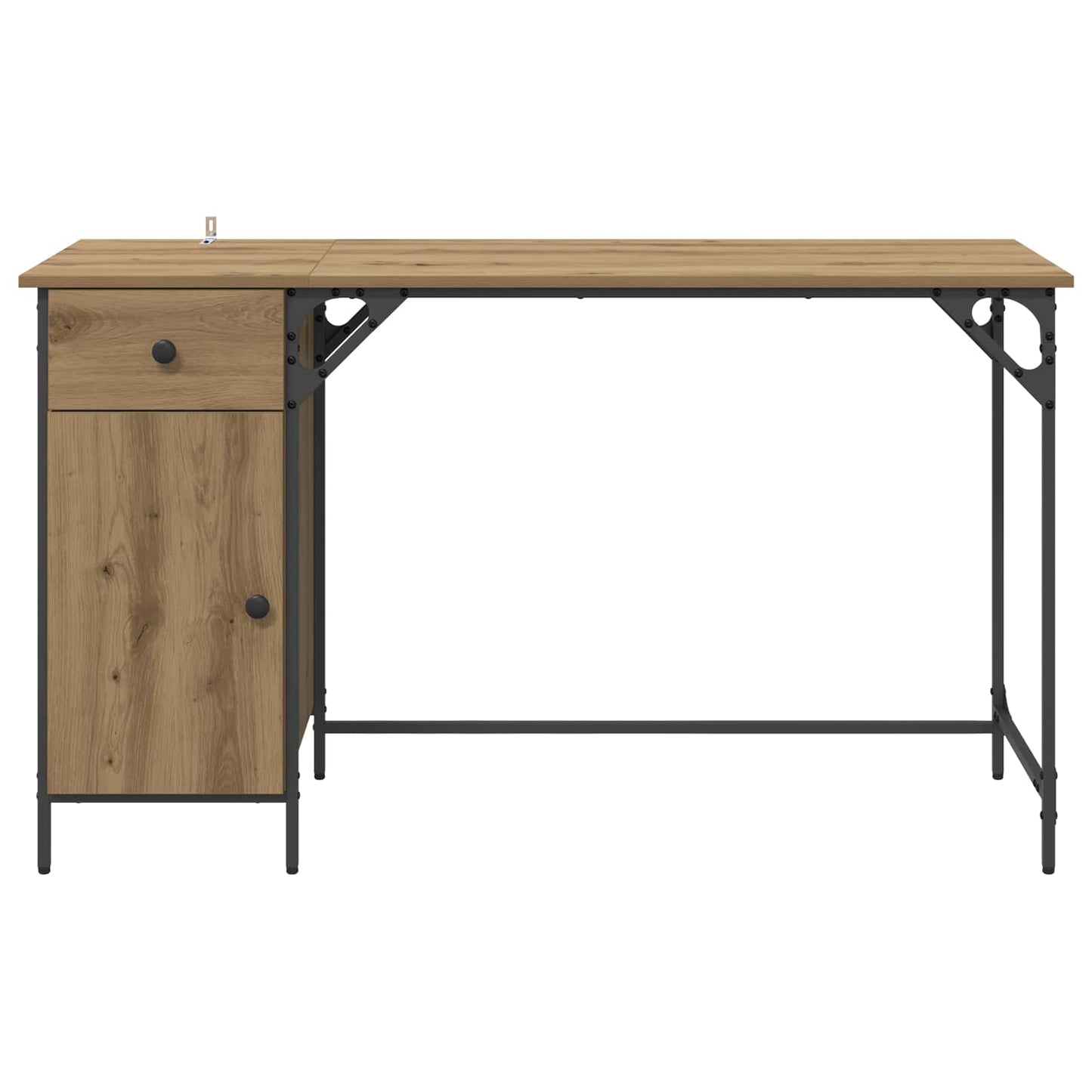 Computerbureau Artisan Eiken Bewerkt hout 131 x 48 x 75 cm
