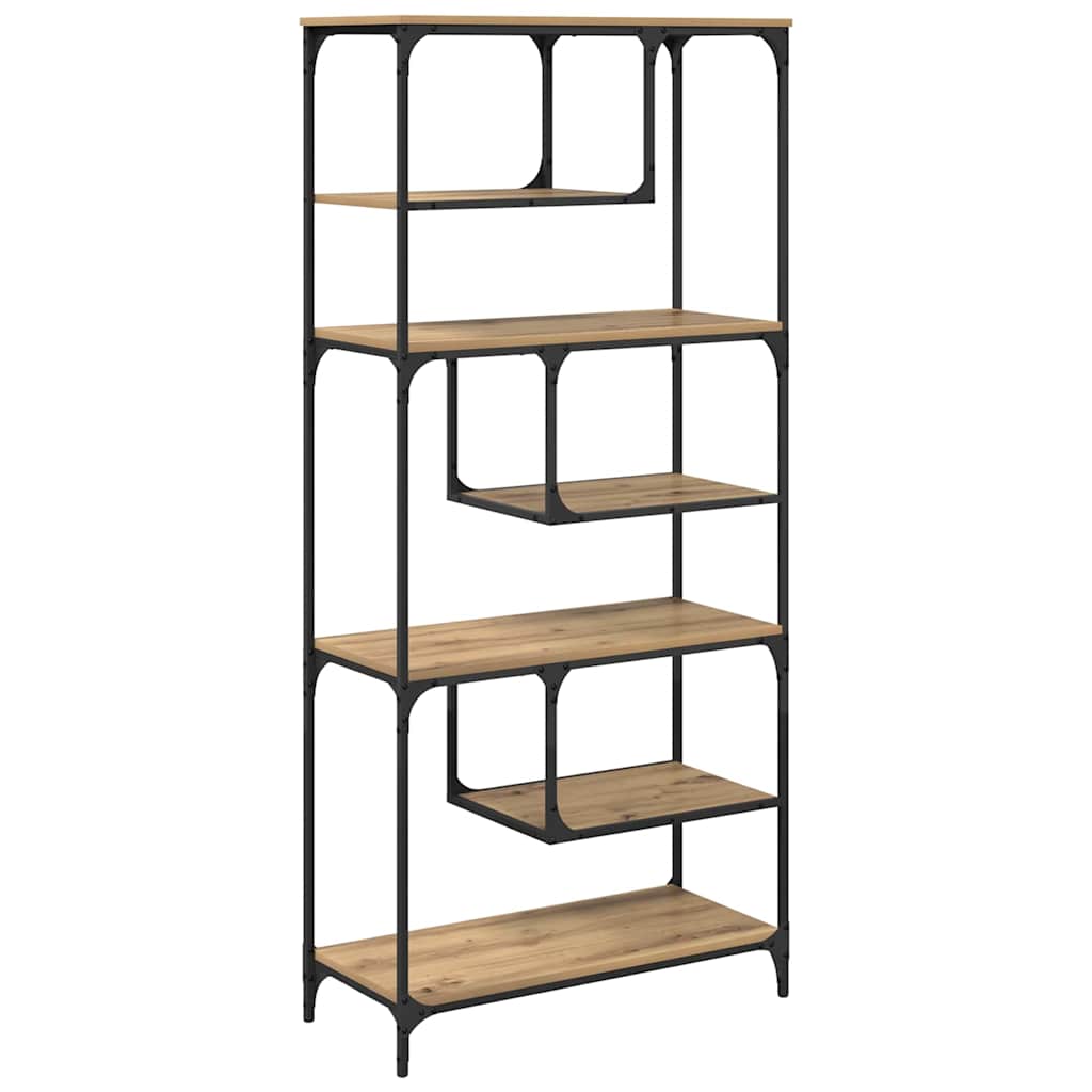 Boekenkast artisanaal eikenkleurig 81 x 36 x 176 cm is nu te koop bij PeponiXL, paradijselijk wonen!