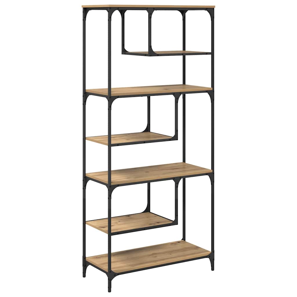 Boekenkast artisanaal eikenkleurig 81 x 36 x 176 cm is nu te koop bij PeponiXL, paradijselijk wonen!