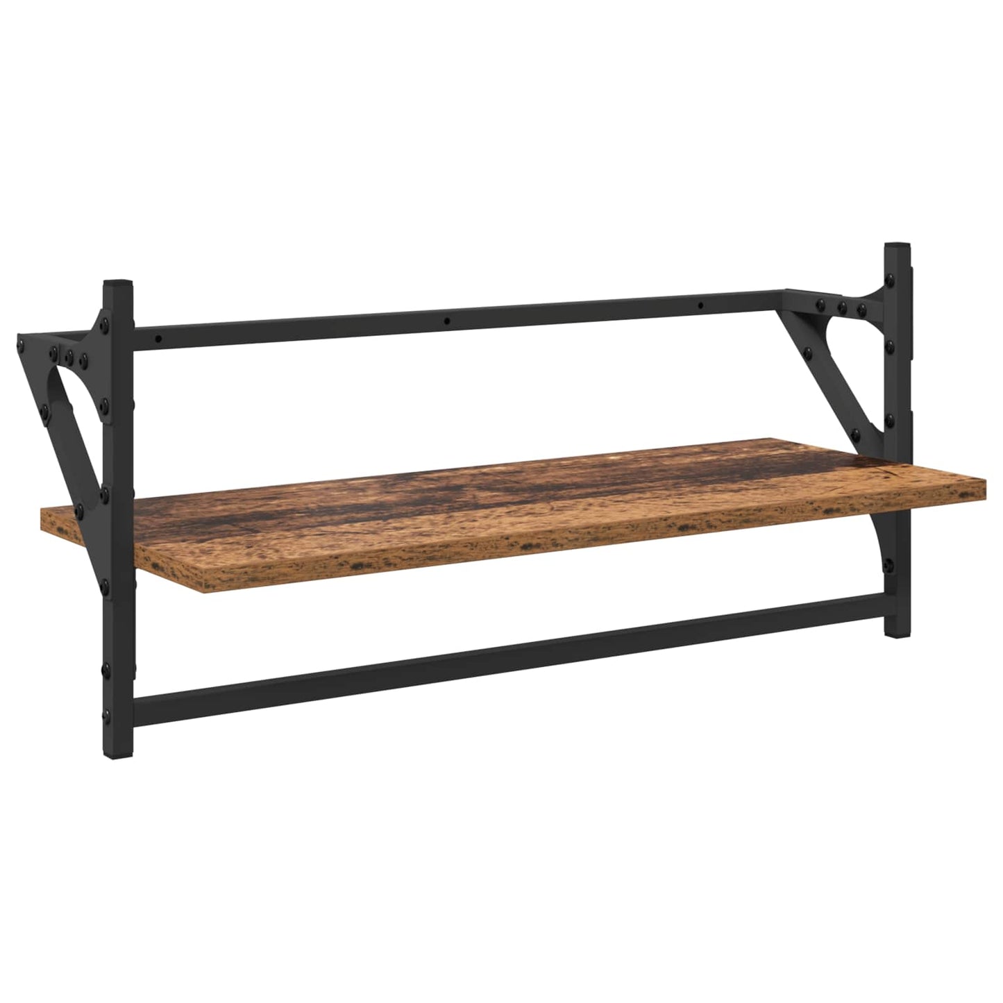 Wandplankenset 6 pcs Oud Hout 100 x 25 x 30 cm Bewerkt hout is nu te koop bij PeponiXL, paradijselijk wonen!