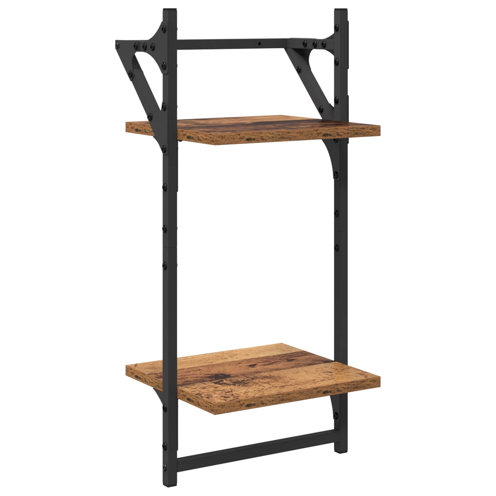 Wandplankenset 6 pcs Oud Hout 100 x 25 x 30 cm Bewerkt hout is nu te koop bij PeponiXL, paradijselijk wonen!