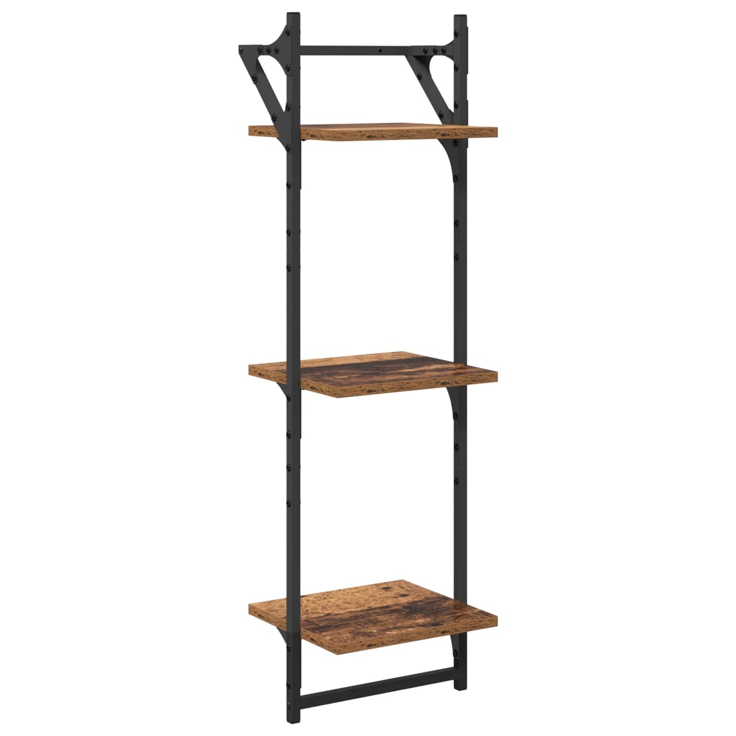 Wandplankenset 6 pcs Oud Hout 100 x 25 x 30 cm Bewerkt hout is nu te koop bij PeponiXL, paradijselijk wonen!