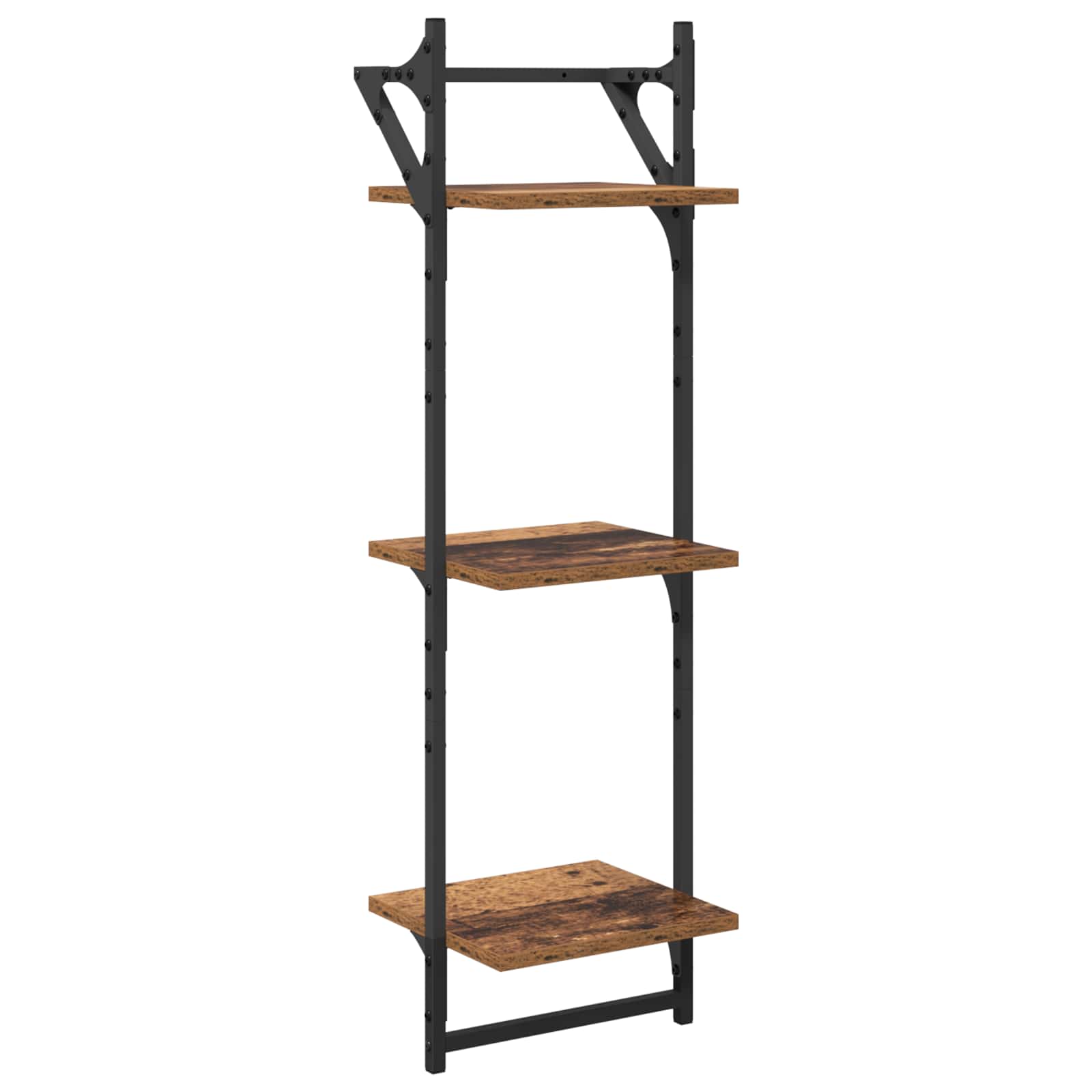 Wandplankenset 6 pcs Oud Hout 100 x 25 x 30 cm Bewerkt hout is nu te koop bij PeponiXL, paradijselijk wonen!