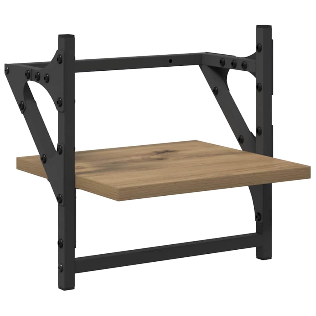 Wandplankenset met plank 6 pcs Artisan Eiken 100 x 25 x 30 cm is nu te koop bij PeponiXL, paradijselijk wonen!