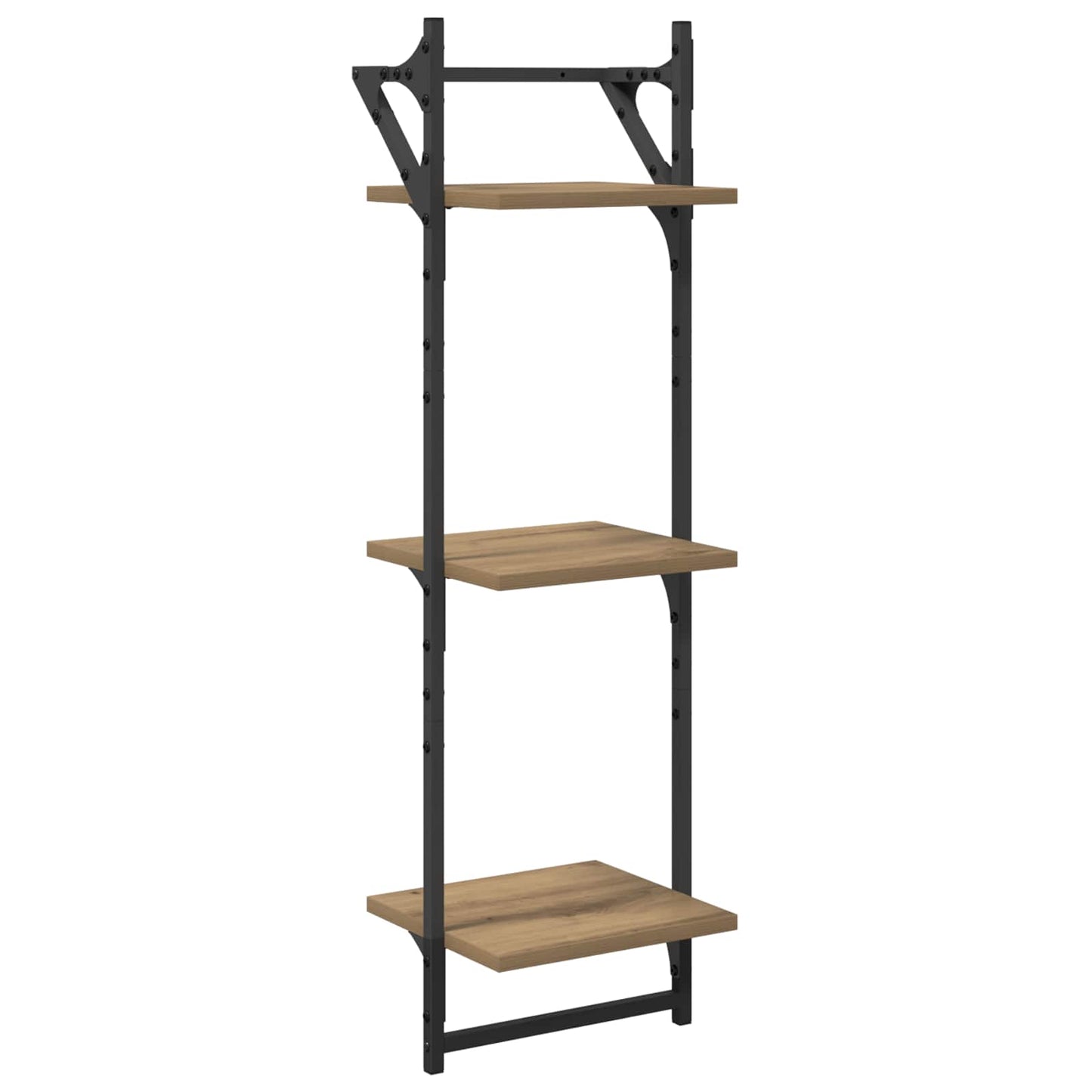 Wandplankenset Muurmontage 6 pcs Artisan Eiken 100 x 25 x 30 cm