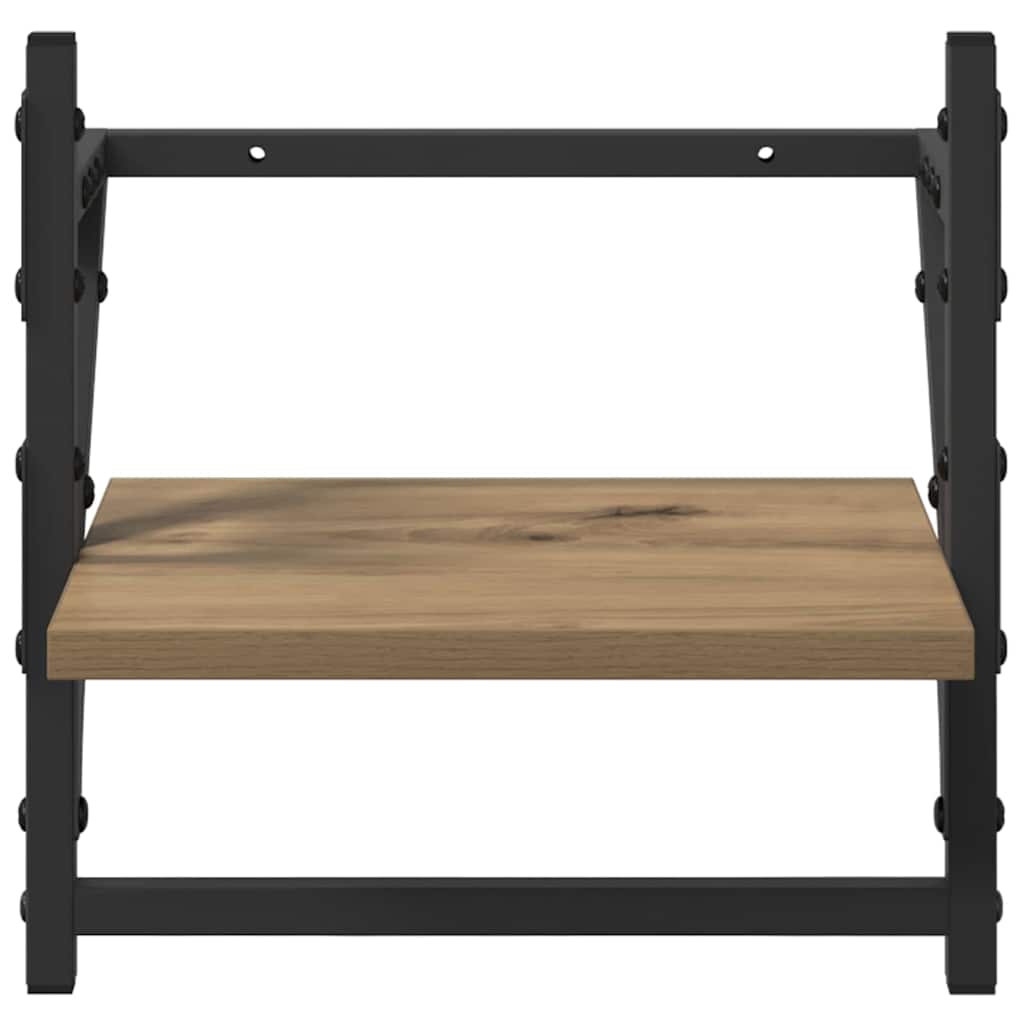 Wandplankenset met plank 6 pcs Artisan Eiken 100 x 25 x 30 cm is nu te koop bij PeponiXL, paradijselijk wonen!