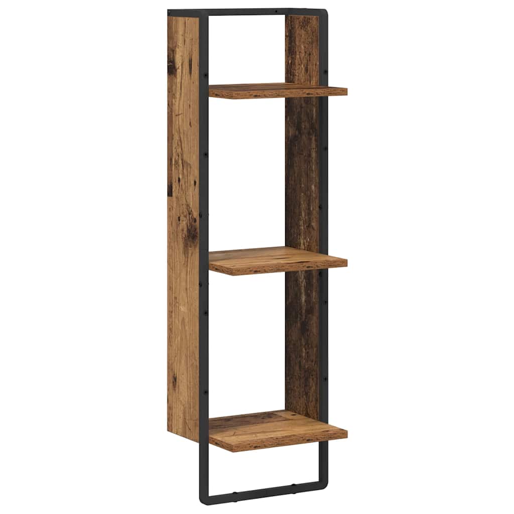 Wandplank met plank Oud Hout 30 x 25 x 100 cm Bewerkt hout is nu te koop bij PeponiXL, paradijselijk wonen!