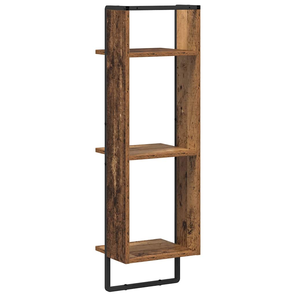 Wandplank met plank Oud Hout 30 x 25 x 100 cm Bewerkt hout is nu te koop bij PeponiXL, paradijselijk wonen!