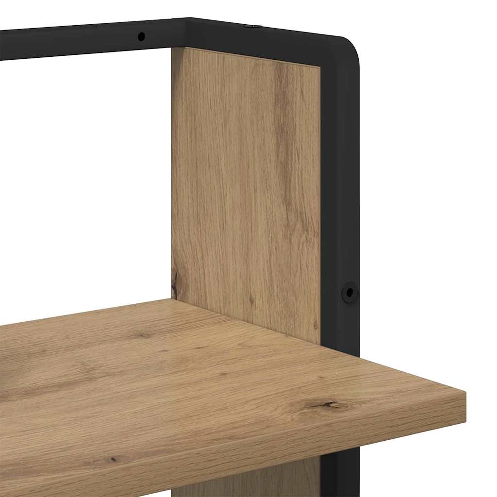 Wandplank met plank Artisan Eiken 30 x 25 x 100 cm Bewerkt hout is nu te koop bij PeponiXL, paradijselijk wonen!