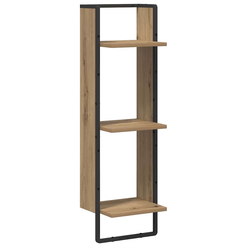 Wandplank met plank Artisan Eiken 30 x 25 x 100 cm Bewerkt hout is nu te koop bij PeponiXL, paradijselijk wonen!
