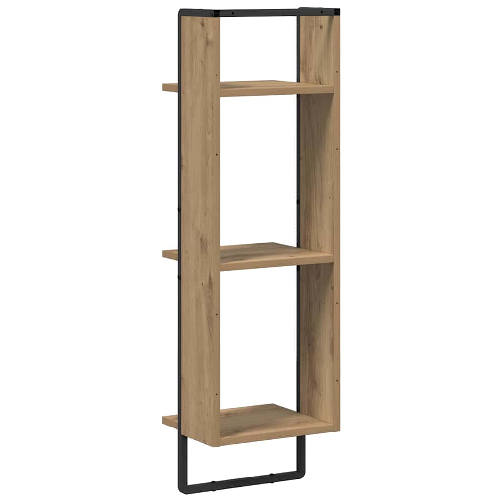 Wandplank met plank Artisan Eiken 30 x 25 x 100 cm Bewerkt hout is nu te koop bij PeponiXL, paradijselijk wonen!