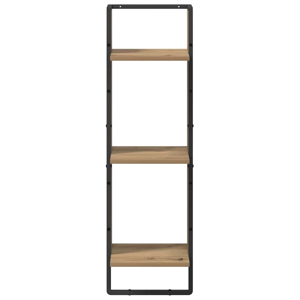 Wandplank met plank Artisan Eiken 30 x 25 x 100 cm Bewerkt hout is nu te koop bij PeponiXL, paradijselijk wonen!