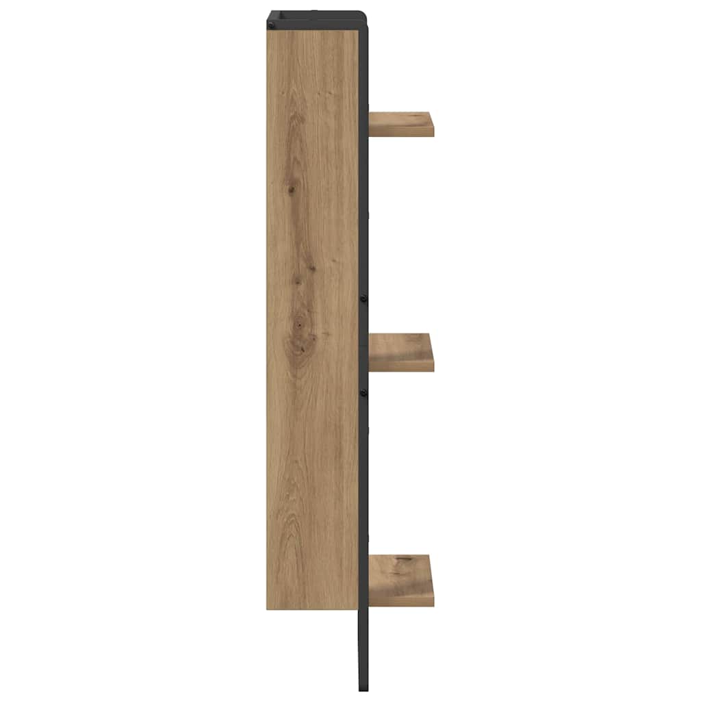 Wandplank met plank Artisan Eiken 30 x 25 x 100 cm Bewerkt hout is nu te koop bij PeponiXL, paradijselijk wonen!