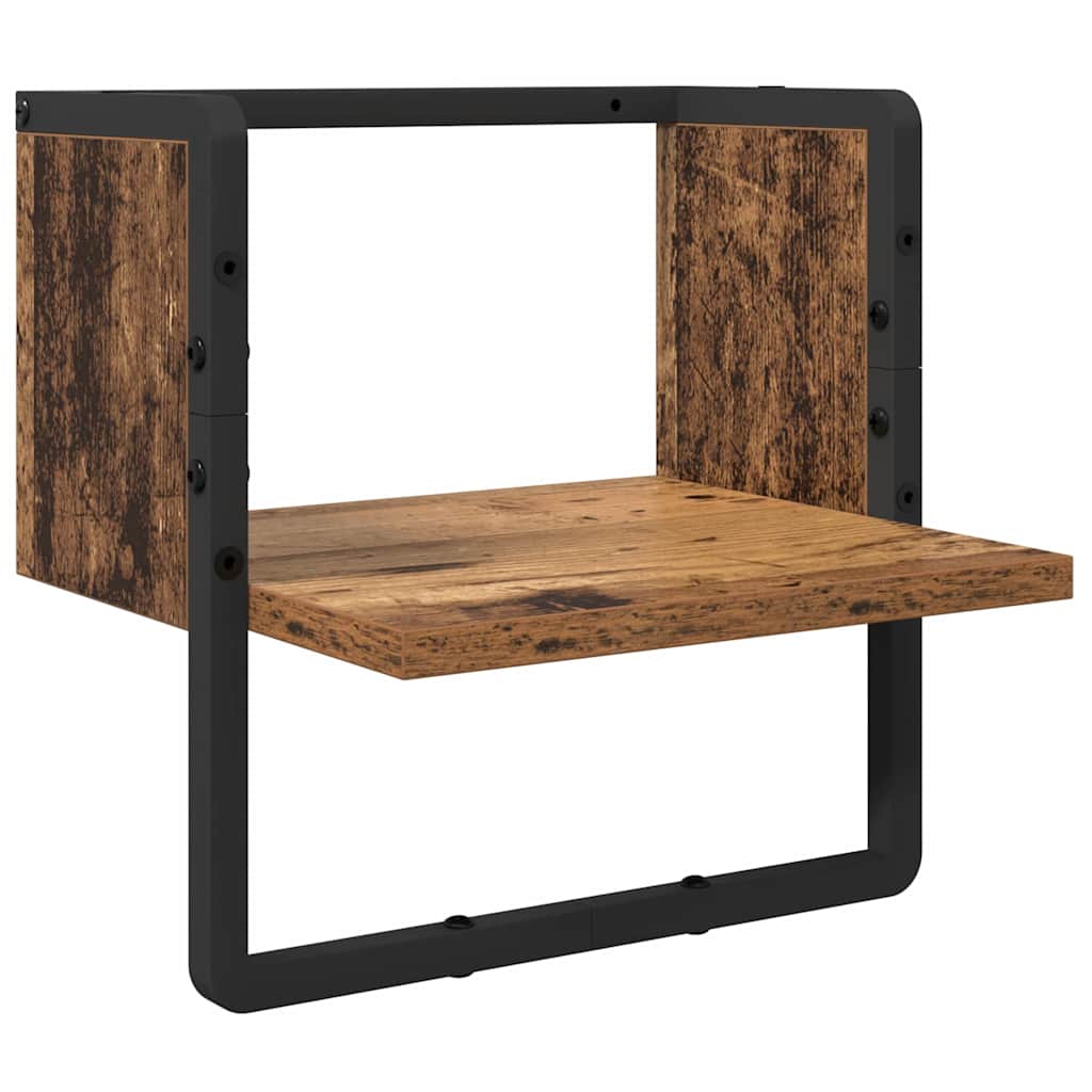 Wandplankenset 6 pcs Oud Hout 100 x 25 x 30 cm Bewerkt hout is nu te koop bij PeponiXL, paradijselijk wonen!