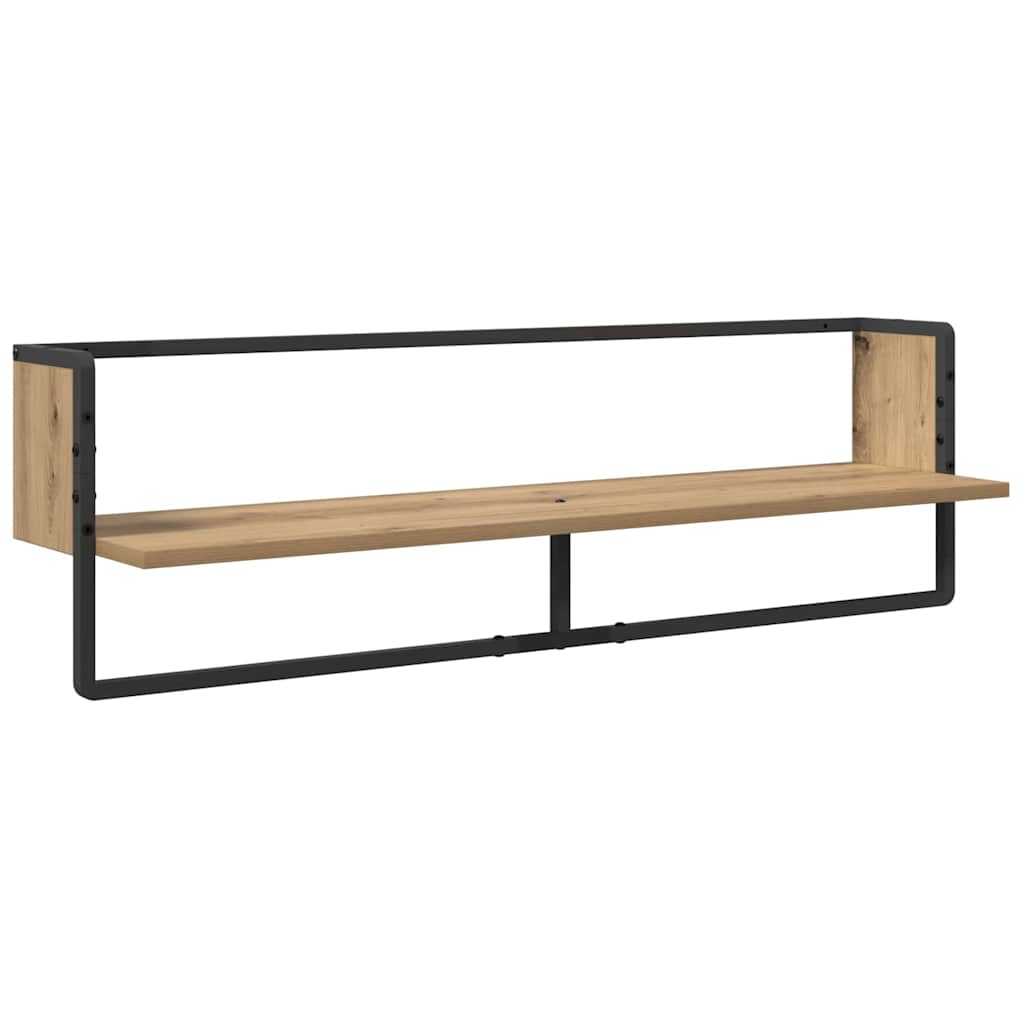 Wandplankenset met plank 6 pcs Artisan Eiken 100 x 25 x 30 cm is nu te koop bij PeponiXL, paradijselijk wonen!