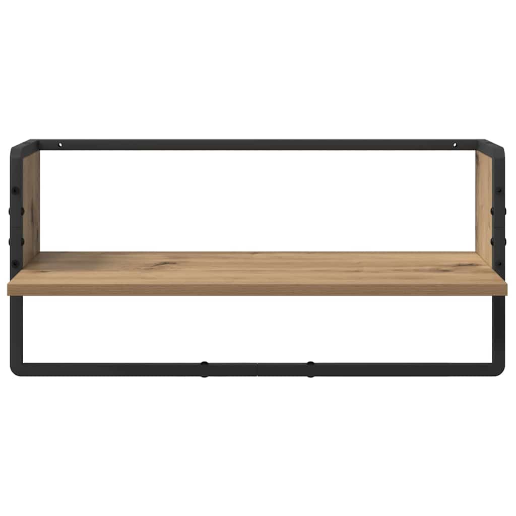 Wandplankenset met plank 6 pcs Artisan Eiken 100 x 25 x 30 cm is nu te koop bij PeponiXL, paradijselijk wonen!