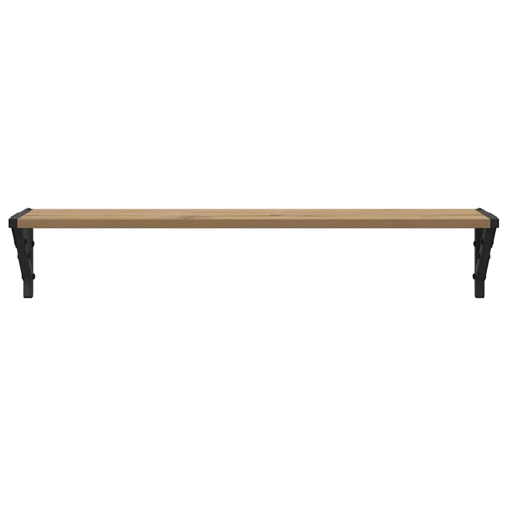 Wandplanken 2 pcs Artisan Eiken 80 x 15 x 15,5 cm Bewerkt hout is nu te koop bij PeponiXL, paradijselijk wonen!