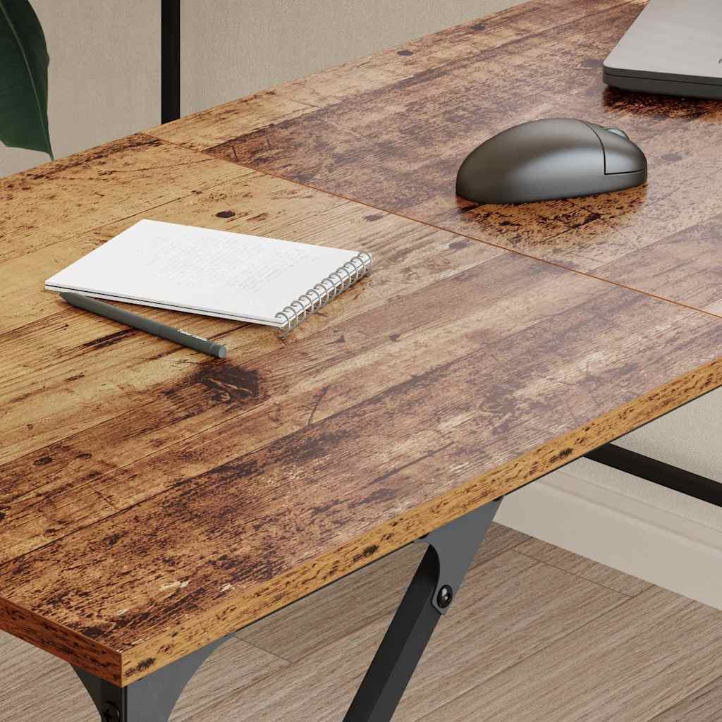 Bureau Oud Hout 149 x 149 x 75 cm Bewerkt hout is nu te koop bij PeponiXL, paradijselijk wonen!