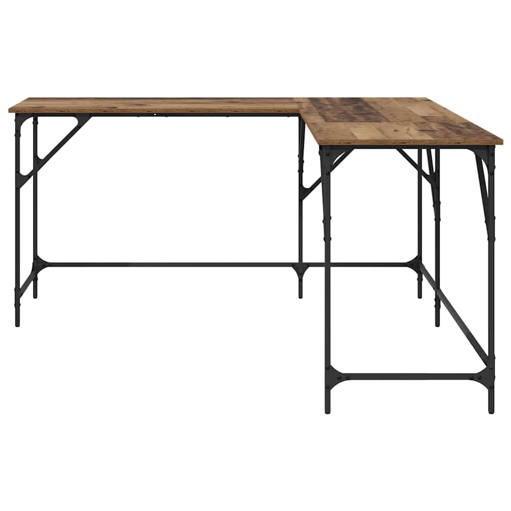 Bureau Oud Hout 149 x 149 x 75 cm Bewerkt hout is nu te koop bij PeponiXL, paradijselijk wonen!