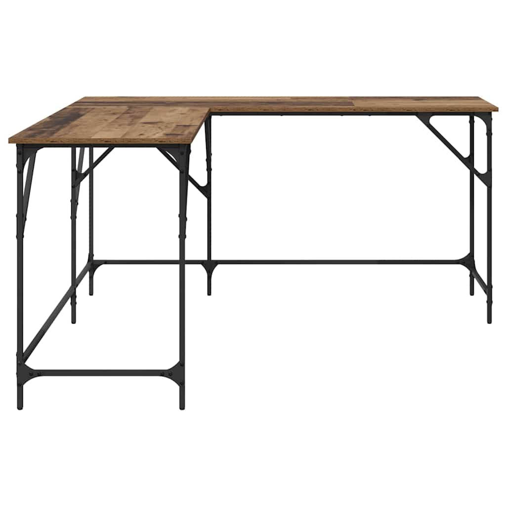 Bureau Oud Hout 149 x 149 x 75 cm Bewerkt hout is nu te koop bij PeponiXL, paradijselijk wonen!
