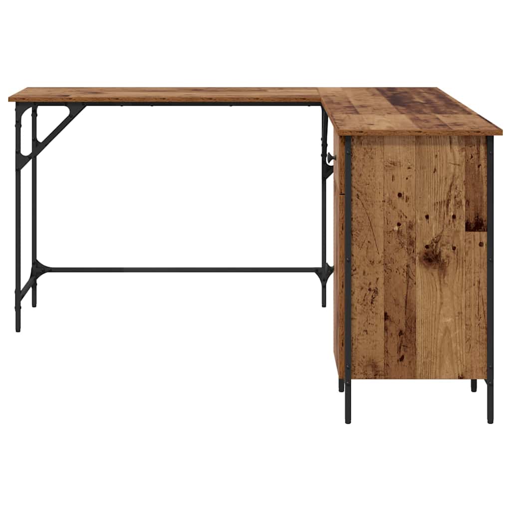 Bureau Oud Hout 141 x 141 x 75 cm Bewerkt hout is nu te koop bij PeponiXL, paradijselijk wonen!