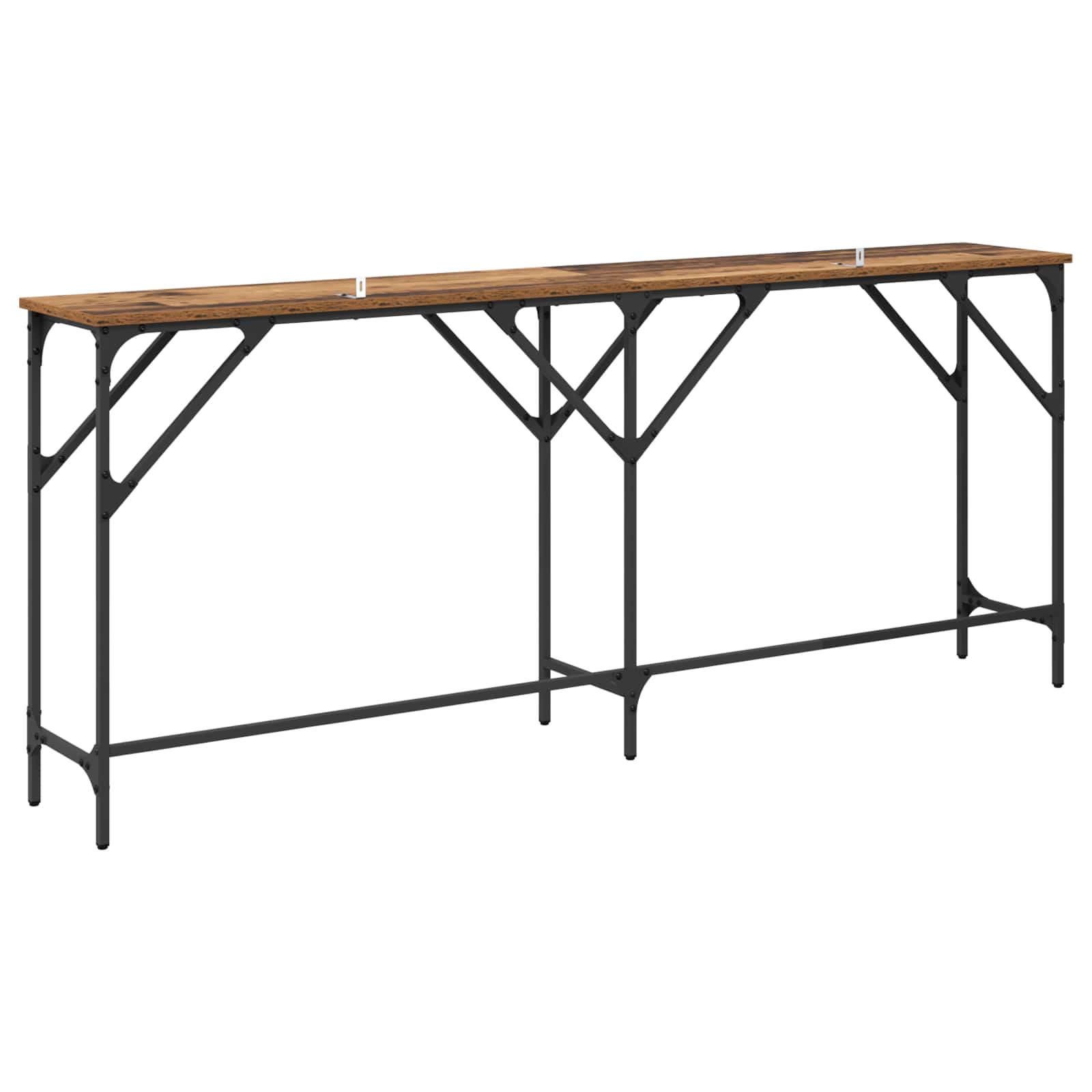 Wandtafel Oud Hout 180 x 30 x 75 cm Bewerkt hout is nu te koop bij PeponiXL, paradijselijk wonen!