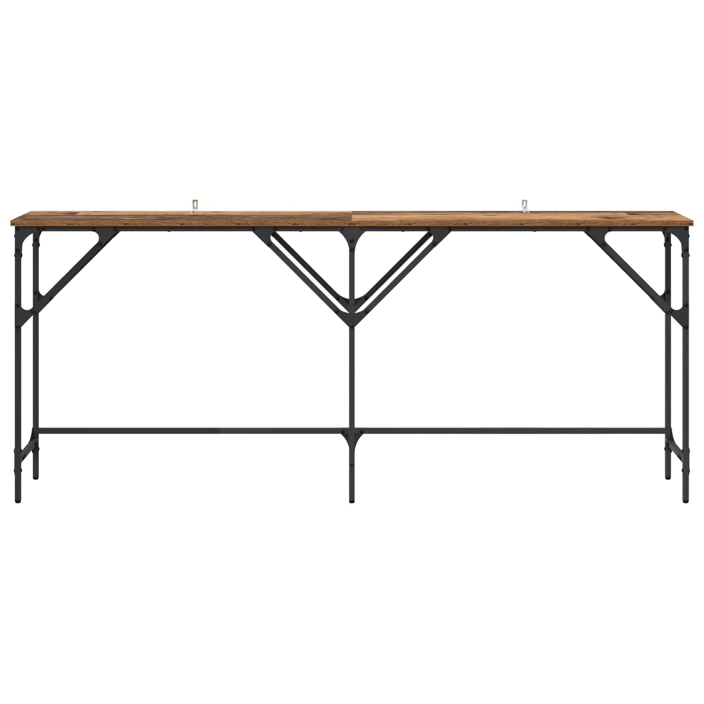 Wandtafel Oud Hout 180 x 30 x 75 cm Bewerkt hout is nu te koop bij PeponiXL, paradijselijk wonen!