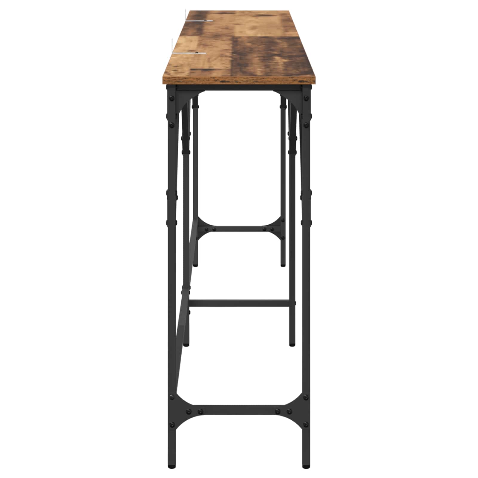 Wandtafel Oud Hout 180 x 30 x 75 cm Bewerkt hout is nu te koop bij PeponiXL, paradijselijk wonen!