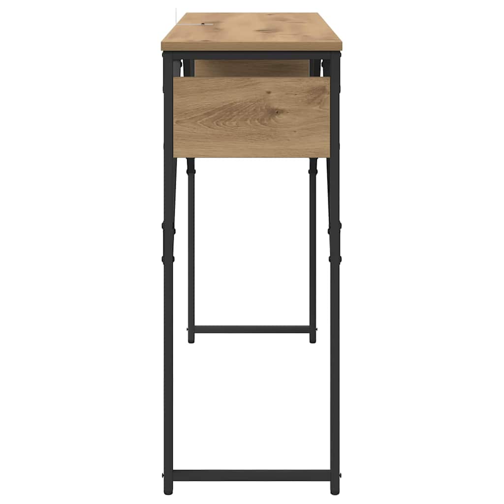 Consoletafel Artisan Eiken 105x30x75cm Bewerkt hout is nu te koop bij PeponiXL, paradijselijk wonen!