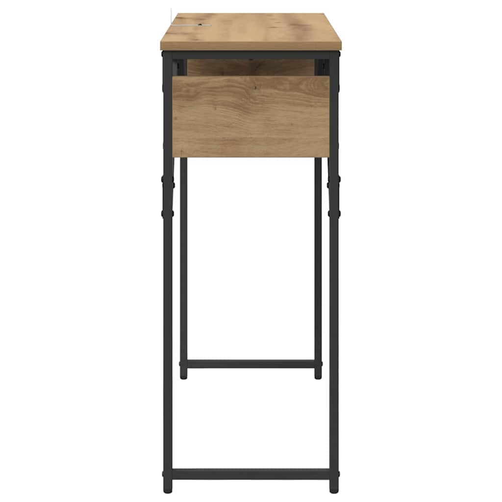 Consoletafel Artisan Eiken 75x30x75cm Bewerkt hout is nu te koop bij PeponiXL, paradijselijk wonen!