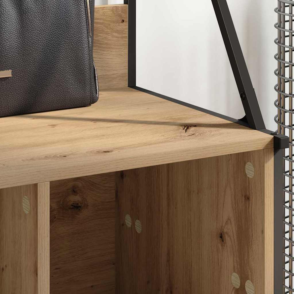 Kledingrek Artisan Eiken 100 x 41 x 184 cm Bewerkt hout is nu te koop bij PeponiXL, paradijselijk wonen!