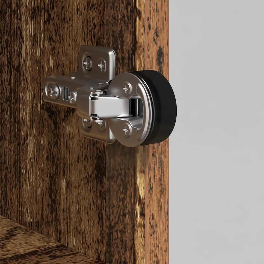 Highboard Oud Hout 35 x 37 x 109 cm Bewerkt hout is nu te koop bij PeponiXL, paradijselijk wonen!