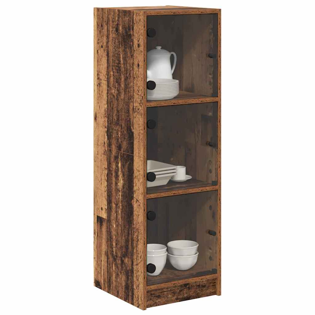 Highboard Oud Hout 35 x 37 x 109 cm Bewerkt hout is nu te koop bij PeponiXL, paradijselijk wonen!