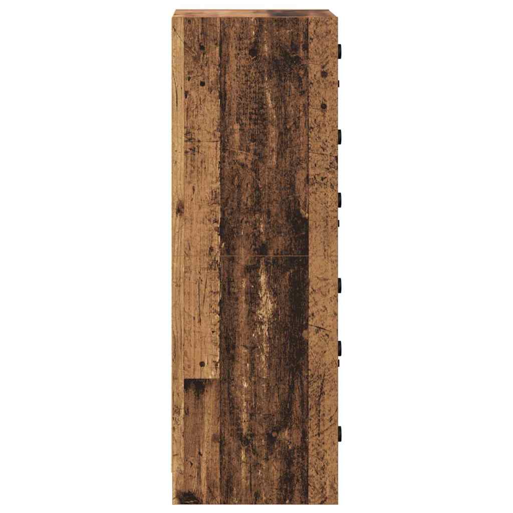 Highboard Oud Hout 35 x 37 x 109 cm Bewerkt hout is nu te koop bij PeponiXL, paradijselijk wonen!
