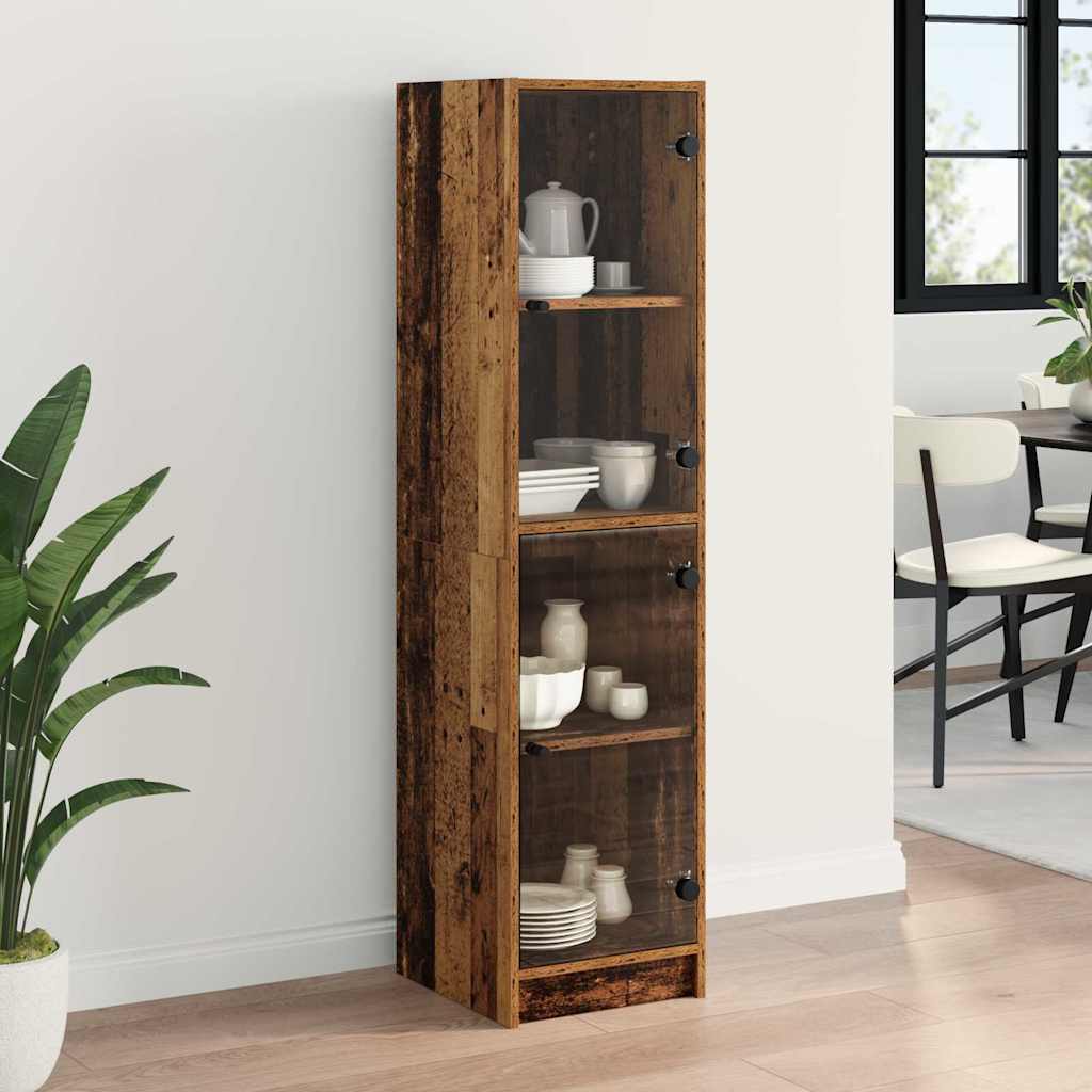 Highboard Oud Hout 35 x 37 x 142 cm Bewerkt hout is nu te koop bij PeponiXL, paradijselijk wonen!