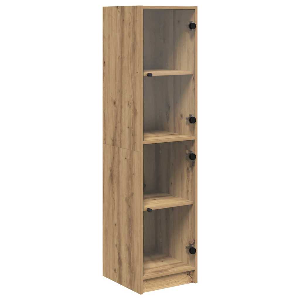 Highboard Artisan Eiken 35 x 37 x 142 cm Bewerkt hout is nu te koop bij PeponiXL, paradijselijk wonen!