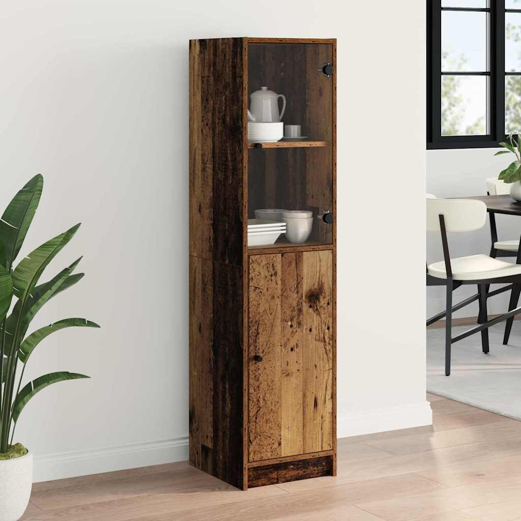 Highboard Oud Hout 35 x 37 x 142 cm Bewerkt hout is nu te koop bij PeponiXL, paradijselijk wonen!