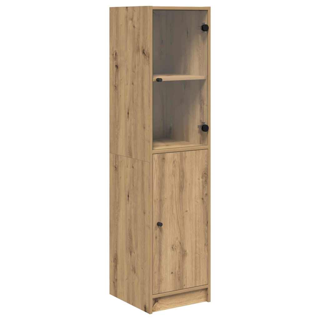 Highboard Artisan Eiken 35 x 37 x 142 cm Bewerkt hout is nu te koop bij PeponiXL, paradijselijk wonen!