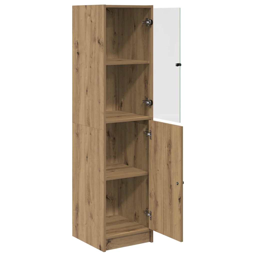 Highboard Artisan Eiken 35 x 37 x 142 cm Bewerkt hout is nu te koop bij PeponiXL, paradijselijk wonen!