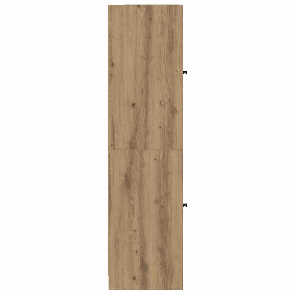 Highboard Artisan Eiken 35 x 37 x 142 cm Bewerkt hout is nu te koop bij PeponiXL, paradijselijk wonen!