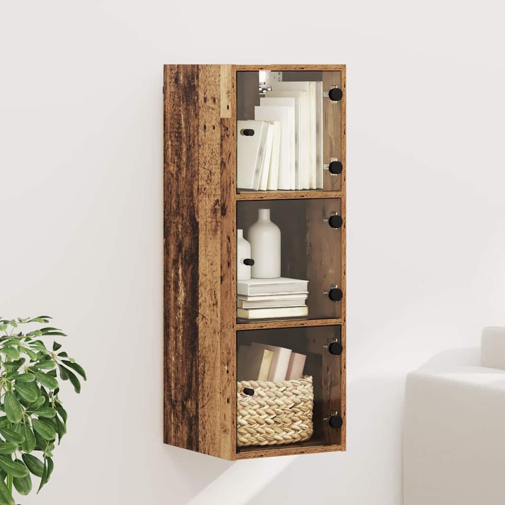 Wandkast Wandgemonteerd Oud Hout 35 x 37 x 102 cm Bewerkt hout is nu te koop bij PeponiXL, paradijselijk wonen!