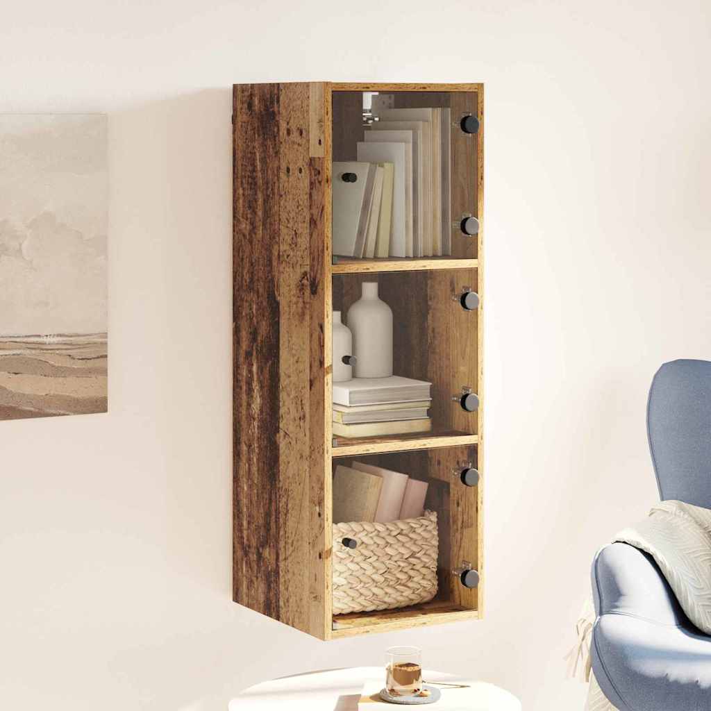 Wandkast Wandgemonteerd Oud Hout 35 x 37 x 102 cm Bewerkt hout is nu te koop bij PeponiXL, paradijselijk wonen!