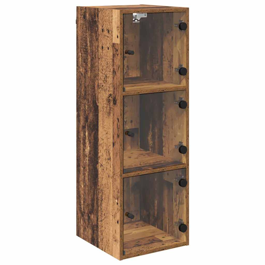 Wandkast Wandgemonteerd Oud Hout 35 x 37 x 102 cm Bewerkt hout is nu te koop bij PeponiXL, paradijselijk wonen!
