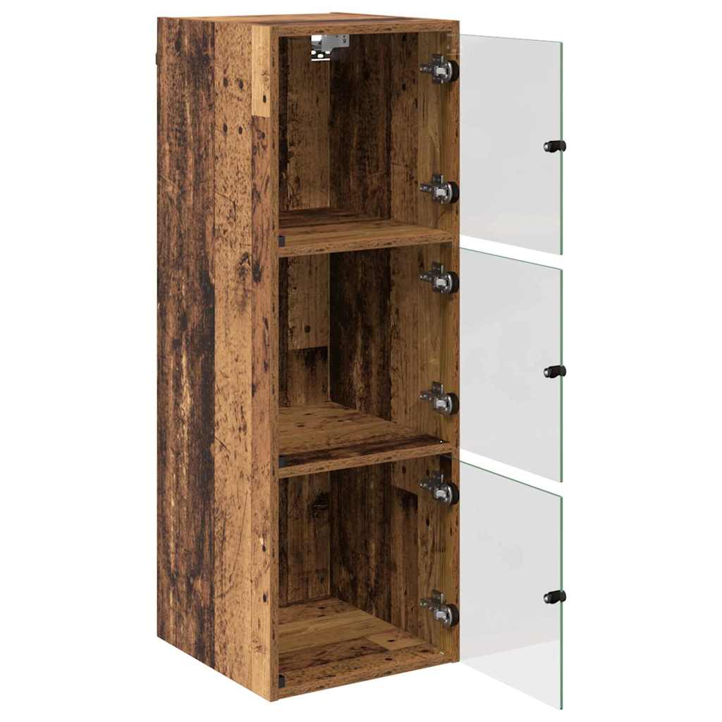 Wandkast Wandgemonteerd Oud Hout 35 x 37 x 102 cm Bewerkt hout is nu te koop bij PeponiXL, paradijselijk wonen!