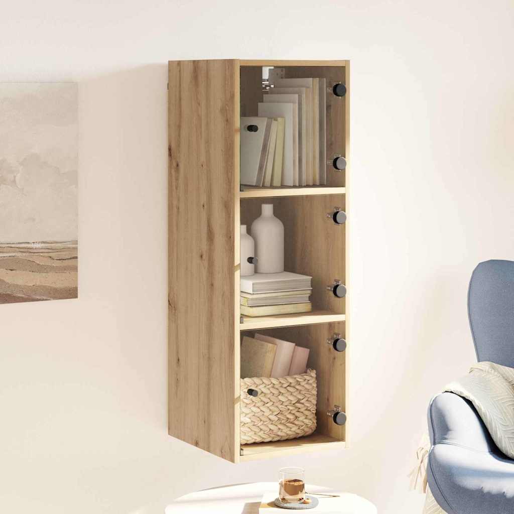 Wandkast Artisan Eiken 35 x 37 x 102 cm Bewerkt hout is nu te koop bij PeponiXL, paradijselijk wonen!